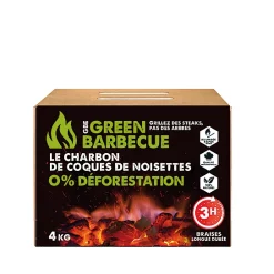 Castorama Charbon Coque De Noisettes GreenBarbecue 4kg