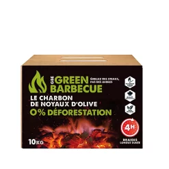 Castorama Charbon Noyaux D'olives GreenBarbecue 10kg