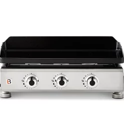 Castorama Plancha Gaz Brasero Silvia II G 3 Feux Plaque Fonte